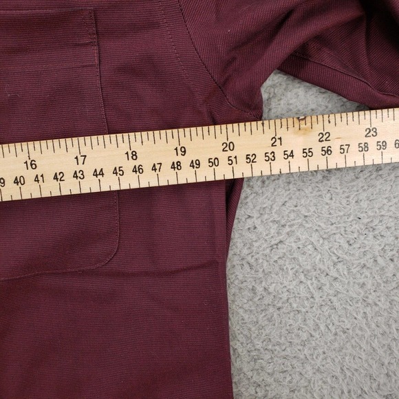 Pronto Uomo Shirt Mens 14.5 32‎ 33 Red Long Sleeve Casual Button Up - Picture 9 of 11